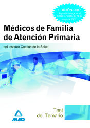 Portada de Médicos de familia del instituto catalán de la salud. Test del temario