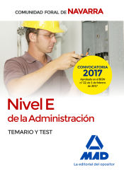 Portada de Nivel E de la Administración de la Comunidad Foral de Navarra. Temario y test