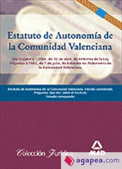 Nuevo Estatuto de Autonomía. Temario y Test. Generalitat Valenciana