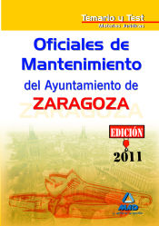 Portada de Oficiales de mantenimiento del ayuntamiento de zaragoza. Temario y test materias jurídicas