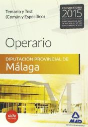 Portada de Operario de la Diputación Provincial de Málaga. Temario y test común y específico