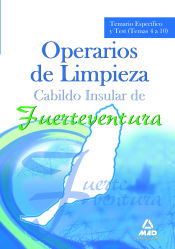 Portada de Operarios de Limpieza del Cabildo Insular de Fuerteventura. Temario Específico y Test (Temas 4 a 10)