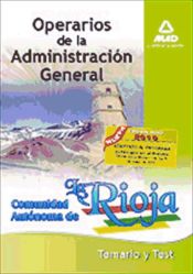 Portada de Operarios de la administración general de la comunidad autónoma de la  rioja. Temario y test