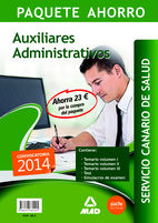 Portada de PAQUETE AHORRO AUXILIAR ADMINISTRATIVO SERVICIO CANARIO DE SALUD