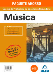 Portada de PAQUETE AHORRO MÚSICA CUERPO DE PROFESORES DE ENSEÑANZA SECUNDARIA