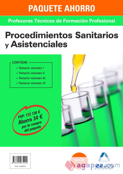 PAQUETE AHORRO PROCEDIMIENTOS SANITARIOS Y ASISTENCIALES CUERPO DE PROFESORES TÉCNICOS DE FORMACIÓN PROFESIONAL