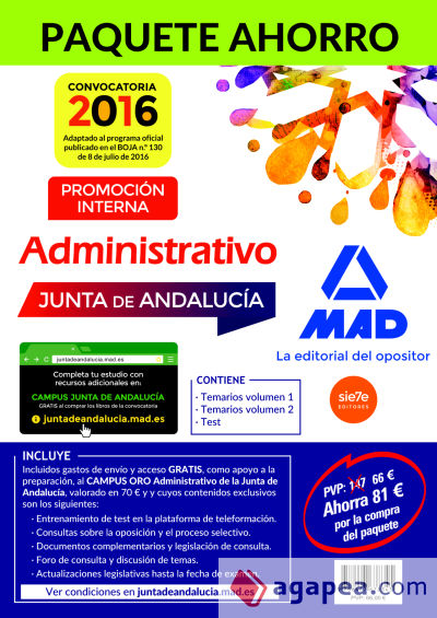 Paquete Ahorro Administrativo Junta de Andalucía (promoción interna)