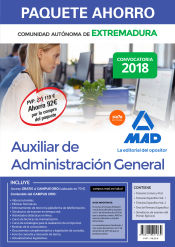 Portada de Paquete Ahorro Auxiliar de Administración General de Extremadura
