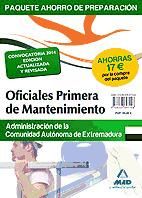 Portada de Paquete Ahorro Oficiales Primera de Mantenimiento. Personal laboral (Grupo IV) de la Administración de la Comunidad Autónoma de Extremadura