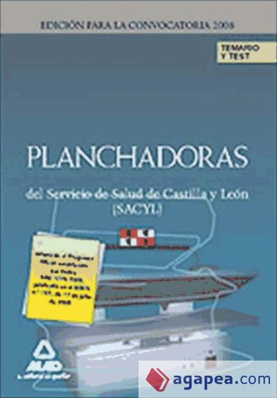 Planchadoras del Servicio de Salud de Castilla y León (SACYL). Temario y Test