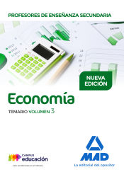 Portada de Profesores de Enseñanza Secundaria Economía Temario volumen 3