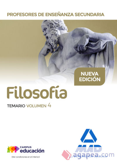 Profesores de Enseñanza Secundaria Filosofía Temario volumen 4