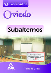 Portada de Subalternos de la Universidad de Oviedo. Temario y test