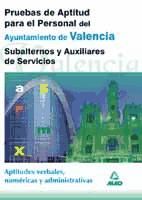 Portada de Subalternos y Auxiliares de Servicios del Ayuntamiento de Valencia: Pruebas de Actitud