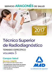 Portada de Técnico Superior de Radiodiagnóstico del Servicio Aragonés de Salud. Temario parte específica volumen 3