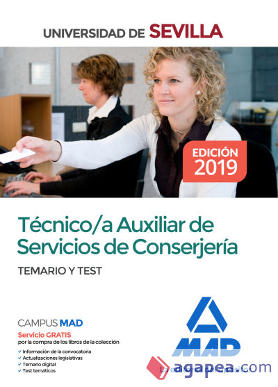 Técnico/a Auxiliar de Servicios de Conserjería de la Universidad de Sevilla. Temario y test