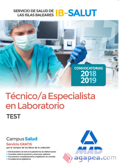 Técnico/a Especialista de Laboratorio del Servicio de Salud de las Illes Balears (IB-SALUT). Test