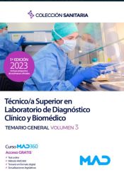 Portada de Técnico/a Superior en Laboratorio de Diagnóstico Clínico y Biomédico. Temario general volumen 3