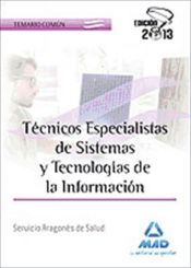 Portada de Técnicos Especialistas de Sistemas y Tecnologías de la Información del Servicio Aragonés de Salud. Temario Común (Ebook)