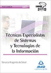 Portada de Técnicos Especialistas de Sistemas y Tecnologías de la Información del Servicio Aragonés de Salud. Test Común (Ebook)