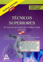 Portada de Técnicos Superiores del Servicio de Salud de Castilla y León (SACYL). Temario y test parte común