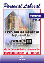 Portada de Tecnicos de soporte informatico de la comunidad de castilla y león. Temario volumen ii