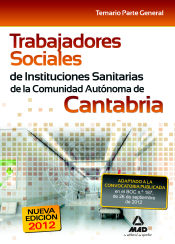 Portada de Trabajadores Sociales de Instituciones Sanitarias de la Comunidad Autónoma de Cantabria. Temario parte general