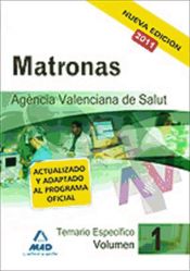 Portada de matronas de la agencia valenciana de salud. Temario específico vol.I