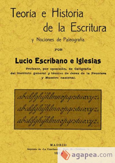 Teoría e historia de la escritura y nociones de paleografía