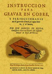 Portada de Instrucción para gravar en cobre y compendio histórico de célebres gravadores