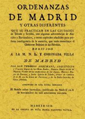 Portada de Ordenanzas de Madrid