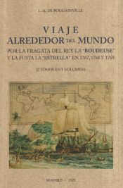 Portada de Viaje alrededor del mundo por la fragata del rey la "boudeuse" y la fusta la "Estrella" en 1767, 1768 y 1769 (2 tomos en 1 volumen)