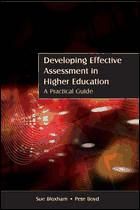 Portada de Developing Effective Assessment in Higher Educstion: A Practical Guide