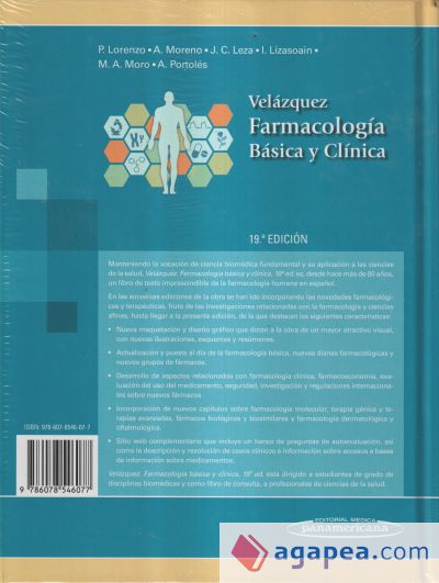 VELAZQUEZ. FARMACOLOGÍA BÁSICA Y CLÍNICA. 19ª ED