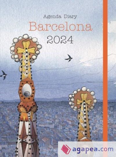 Agenda Diary Barcelona 2024. Semana vista catalán-inglés