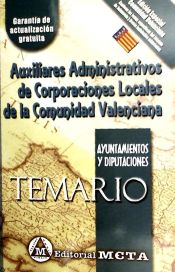 Portada de Auxiliares Administrativos de Corporaciones Locales de la Comunidad Valenciana Temario