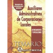 Portada de Auxiliares administrativos de corporaciones locales: temario