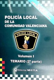 Portada de Policía Local de la Comunidad Valenciana: temario. Volumen I: segunda parte