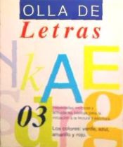 Portada de Olla de letras 3. Los colores: verde, azul, amarillo y rojo