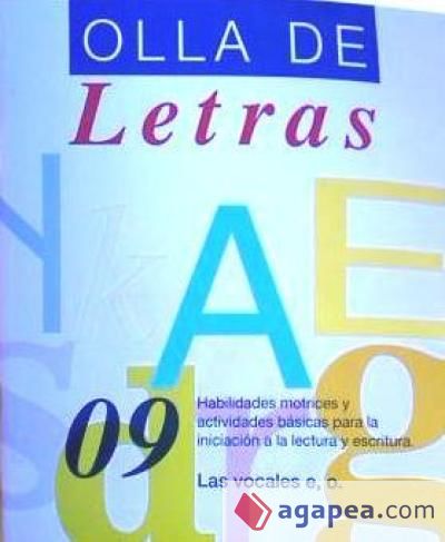 Olla de letras 9. Las vocales o, e