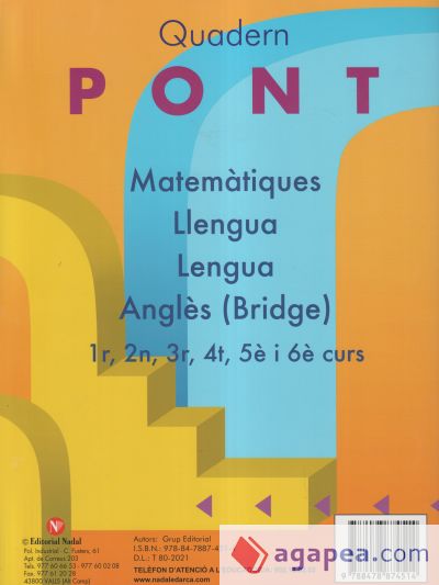 Pont Matemàtiques 3r primària