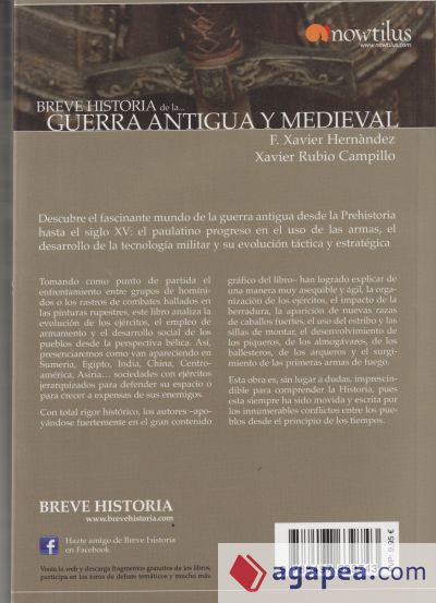 Breve historia de la guerra antigua y medieval