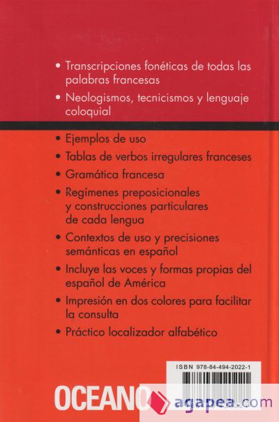 Océano Práctico Diccionario Español - Francés / Français - Espagnol