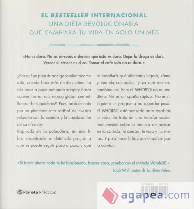 30 días para cambiar tu vida: Adelgaza con el revolucionario método Whole30