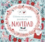 Portada de Colorea tus propias postales de Navidad