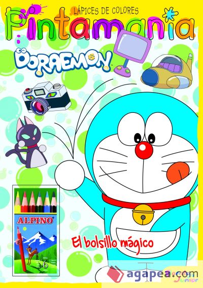 Doraemon. Pintamanía Lápices de colores