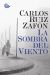 Portada de La Sombra del Viento, de Carlos Ruiz Zafón