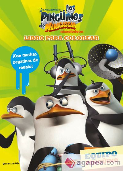 Los pingüinos de Madagascar. Libro para colorear