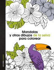 Portada de Mandalas y otros dibujos de la selva para colorear