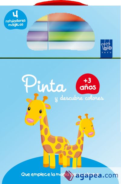 Pinta y descubre colores, Jirafa